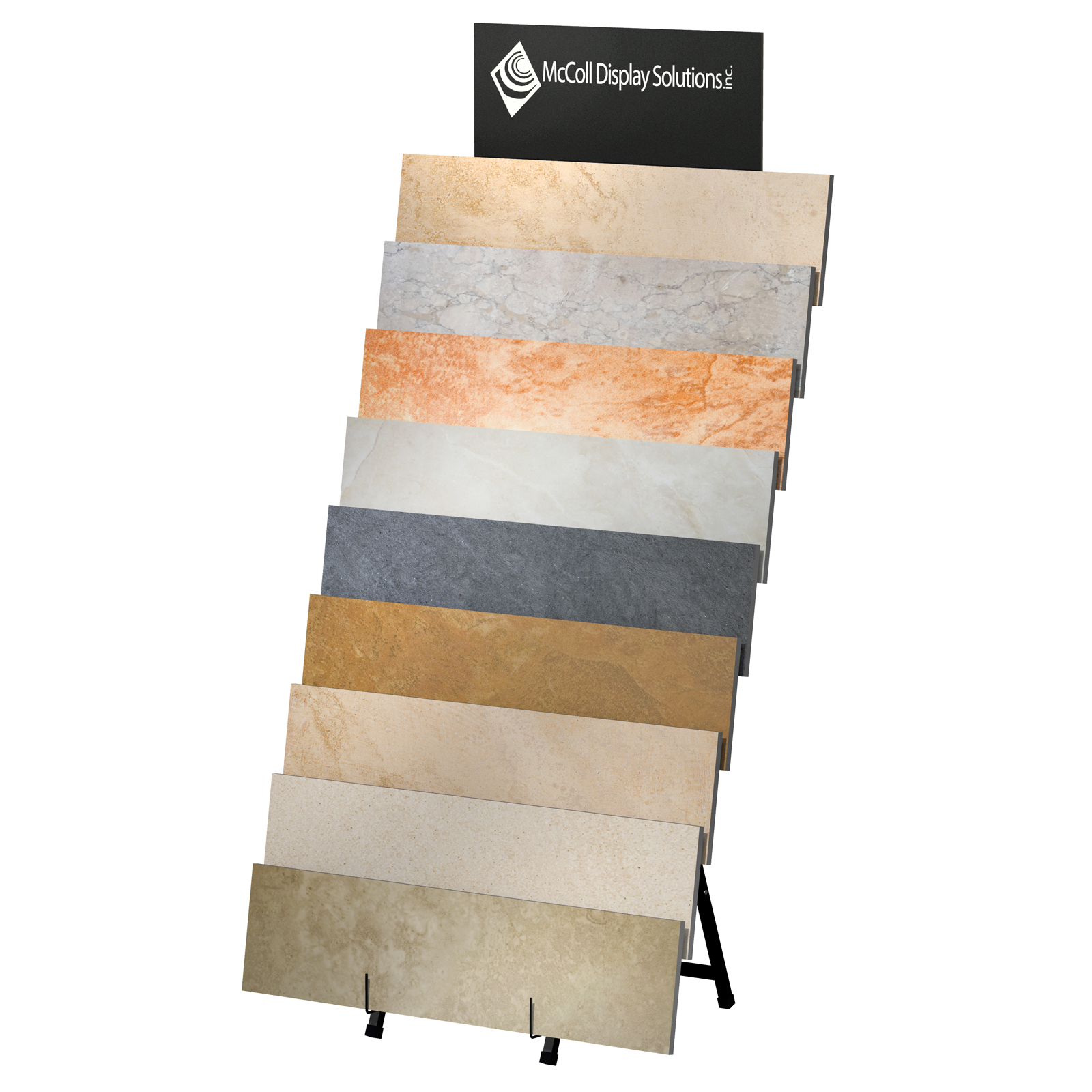 A99 Plank Ceramic Samples Tile Easel A-Frame Stone Marble Showroom Displays McColl Display