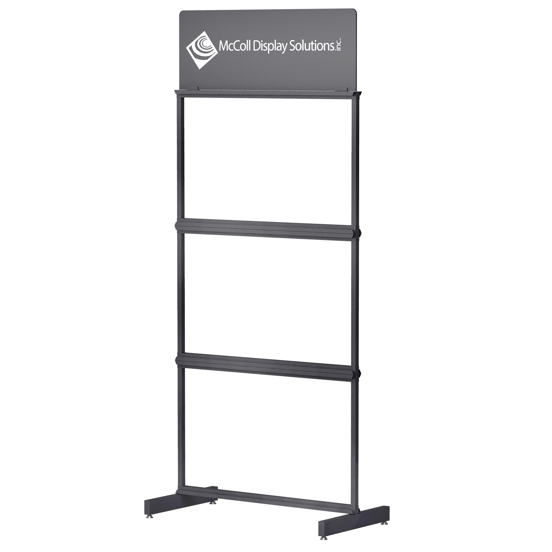 CD43 Sturdy Steel Tube Tower Channel System Custom Colors and Screen Printed Logo Signage Available