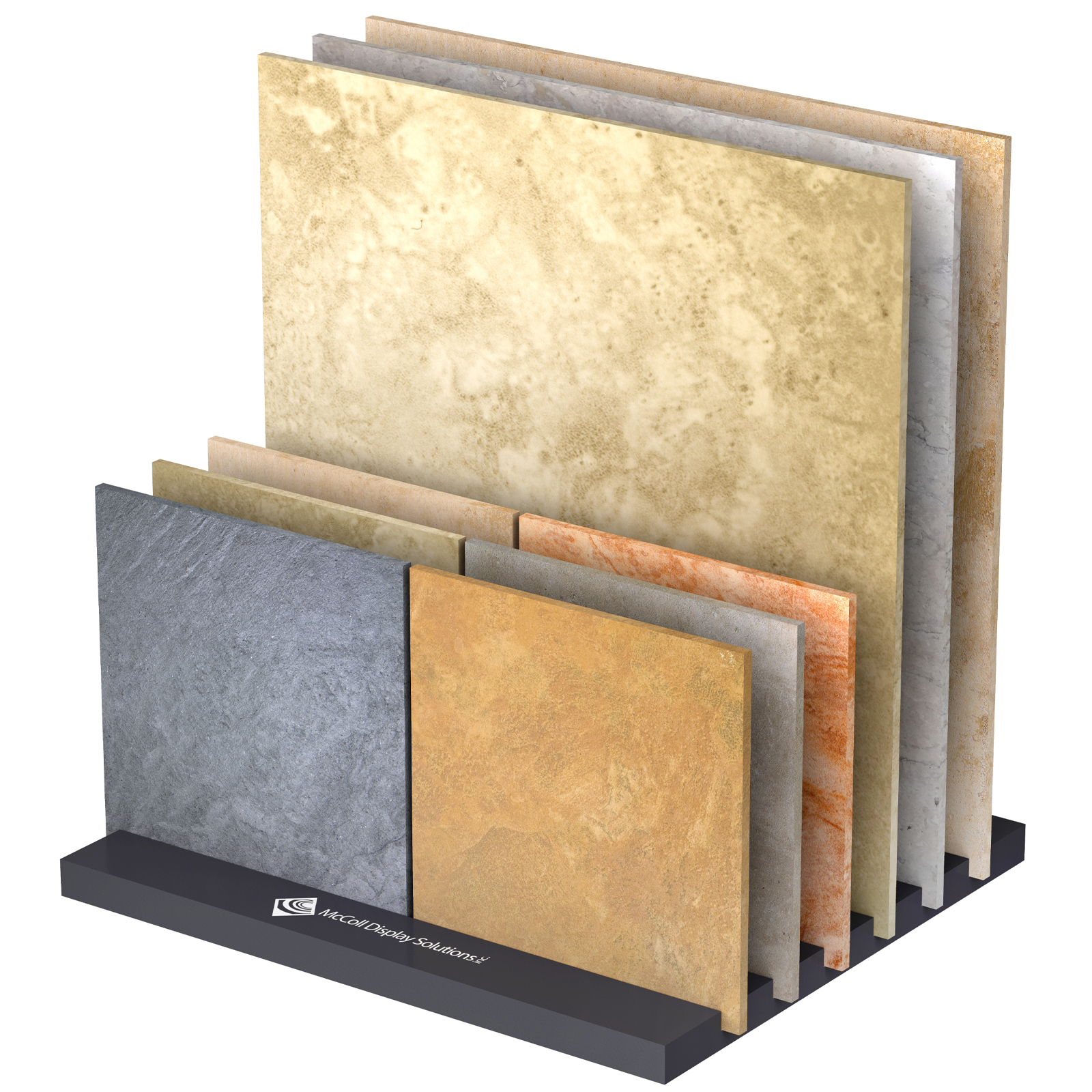 Floor Slab Samples Stone Marble Ceramic Tile Flooring Customize Showroom Displays Low-Cost McColl Display