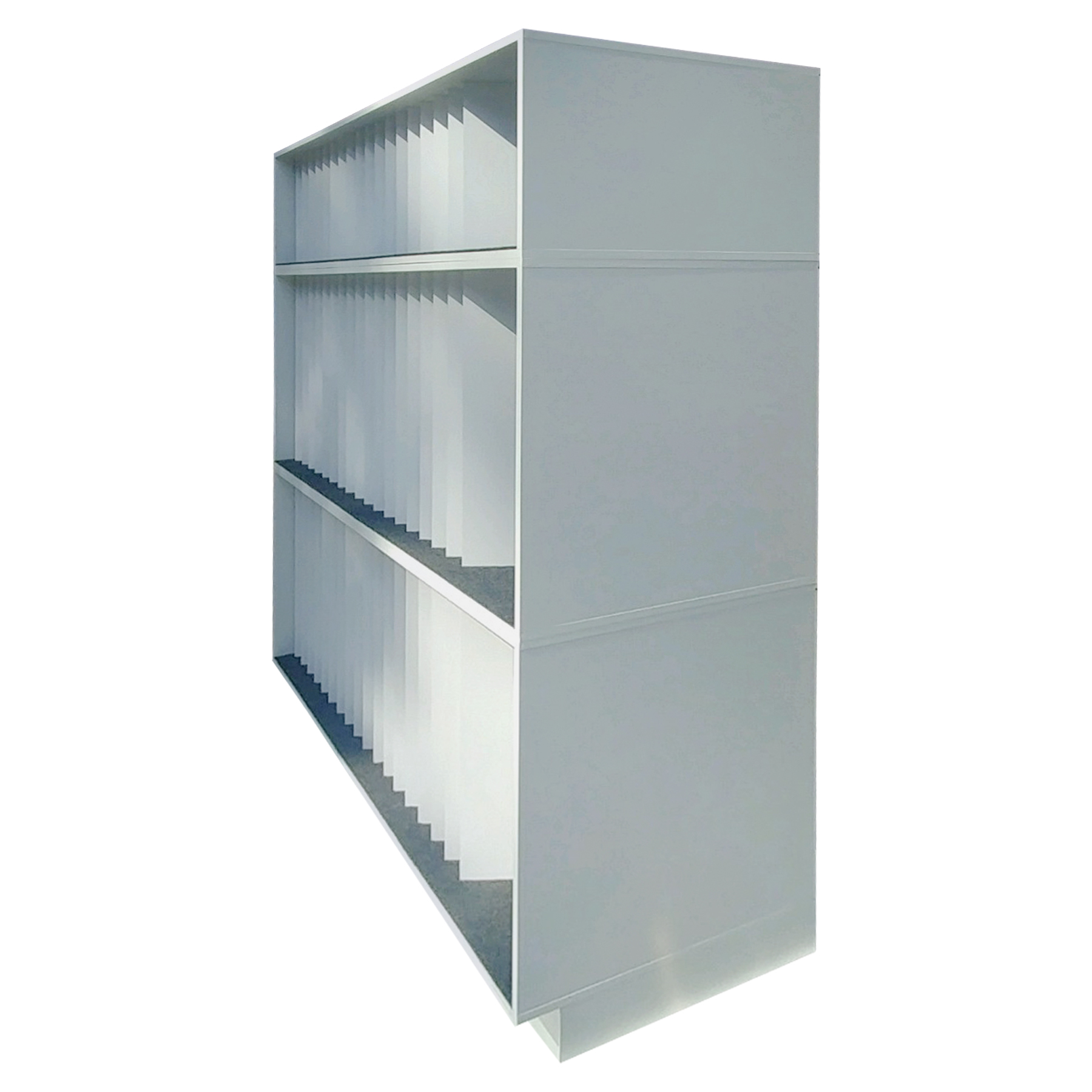 Upright Shelf Partition System Display Rack Tower Stores Library of Tile Stone or Hardwood Samples